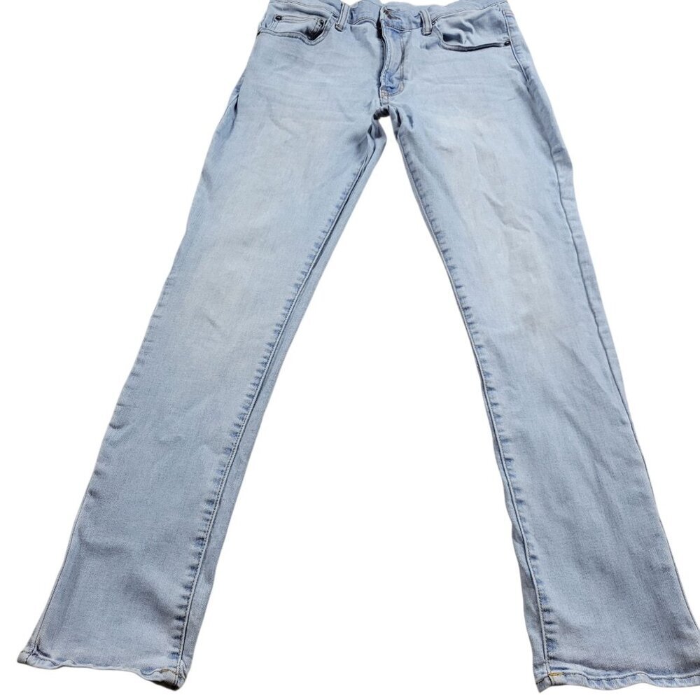 Arizona Jeans Mens 34x31 Tag 34x32 Slim Blue light Wash Denim